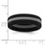 Silicone Black with Grey Line Center 7.5mm Flat Band Size 8