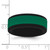 Silicone Black with Removable Green Center 8mm Band - SL-A8F5ADAB-9945