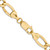 14K 26 inch 7.3mm Semi-Solid Figaro with Lobster Clasp Chain