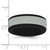 Silicone Black with Removable Grey Center 8mm Band - SL-28350C85-1188