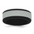 Silicone Black with Removable Grey Center 8mm Band - SL-BD9D30FF-5754