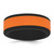 Silicone Black with Removable Orange Center 8mm Band - SL-98AD2CB3-6012