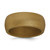 Silicone Bronze Metallic 8.7mm Domed Band Size 12
