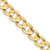 14K 26 inch 8.5mm Open Concave Curb with Lobster Clasp Chain