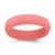 Silicone Coral 5.7mm Domed Band Size 7