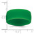 Silicone Green 8.70mm Flat Edge Band - SL-7889EFC1-7445