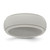 Silicone Grey 8mm Ridged Edge Band Size 12
