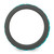 Silicone Grey with Blue Grooved Center 7.50mm Band - SL-C5E7C335-5881