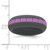 Silicone Grey with Purple Grooved Center 7.50mm Band - SL-AEE5382D-9774