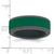 Silicone Grey with Removable Green Center 8mm Band - SL-E1F007FB-2467