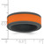 Silicone Grey with Removable Orange Center 8mm Band - SL-4F8B9437-4213