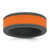Silicone Grey with Removable Orange Center 8mm Band - SL-F7CC7B25-9311