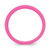 Silicone Hot Pink 5.7mm Domed Band Size 8