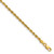14K 28 inch 2.25mm Diamond-cut Rope with Lobster Clasp Chain