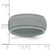 Silicone Light Grey 9mm Ridged Edge Band - SL-294EB6C4-6027