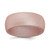 Silicone Pink Metallic 8.7mm Domed Band Size 13