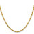14K 28 inch 3.25mm Diamond-cut Rope with Lobster Clasp Chain