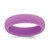 Silicone Purple 5.7mm Domed Band Size 9