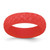 Silicone Red Mermaid Pattern 5.7mm Domed Band Size 6
