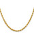 14K 28 inch 3.75mm Diamond-cut Rope with Lobster Clasp Chain