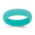 Silicone Sky Blue 5.7mm Domed Band Size 8