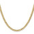 14K 28 inch 4.3mm Semi-Solid Curb with Lobster Clasp Chain