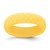 Silicone Yellow Mermaid Pattern 5.7mm Domed Band Size 10