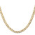 14K 28 inch 4.5mm Open Concave Curb with Lobster Clasp Chain