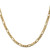 14K 28 inch 4mm Flat Figaro with Lobster Clasp Chain
