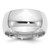 SS Rhodium-plated 10mm Comfort Fit Size 8 Band