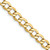 14K 28 inch 5.25mm Semi-Solid Curb with Lobster Clasp Chain