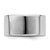 SS Rhodium-plated 10mm Flat Size 13 Band