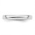 SS Rhodium-plated 3mm Bevel Edge Size 7 Band