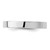 SS Rhodium-plated 3mm Flat Size 8 Band