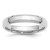 SS Rhodium-plated 4mm Bevel Edge Size 8 Band