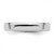 SS Rhodium-plated 4mm Bevel Edge Size 8 Band
