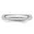 SS Rhodium-plated 4mm Comfort Fit Size 13 Band