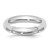 SS Rhodium-plated 4mm Comfort Fit Size 7.5 Band
