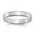 SS Rhodium-plated 4mm Flat w/ Step Edge Size 8 Band