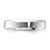 SS Rhodium-plated 5mm Bevel Edge Size 10 Band