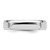 SS Rhodium-plated 5mm Bevel Edge Size 7 Band