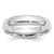 SS Rhodium-plated 5mm Comfort Fit Size 9.5 Band