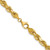 14K 28 inch 6.5mm Diamond-cut Rope with Fancy Lobster Clasp Chain