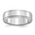 SS Rhodium-plated 6mm Flat w/ Step Edge Size 12.5 Band
