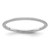 10K White Gold 1.2mm Beaded Stackable Band Size 10