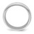 SS Rhodium-plated 7mm Comfort Fit Double Milgrain Size 11 Band