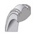 SS Rhodium-plated 7mm Comfort Fit Double Milgrain Size 11 Band