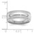 SS Rhodium-plated 8mm Comfort Fit Double Milgrain Size 11 Band