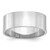 SS Rhodium-plated 8mm Flat Size 9 Band