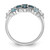 SS Rhodium-plated London Lt. Swiss Blue and White Topaz Ring - QR-DED6161F-2601